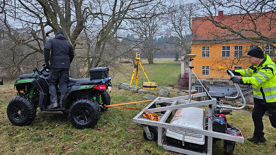 Georadarundersökning utförs på borgkullen