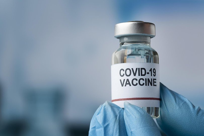 Covid-19 vaccin på glasburk